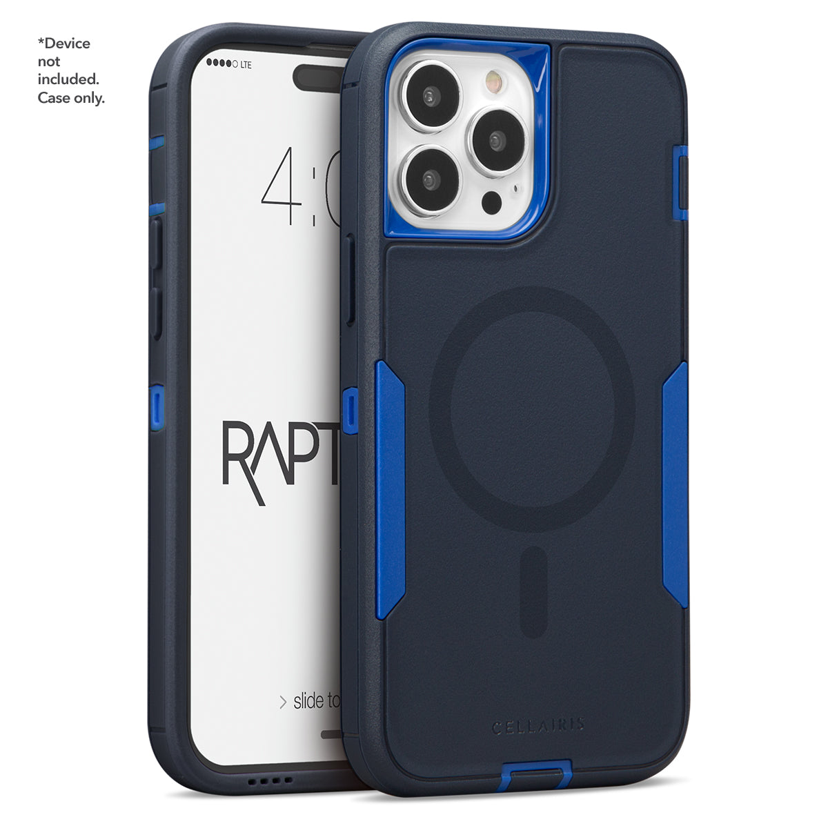 Rapture Rugged â€“ Apple iPhone 15 Pro Navy Blue w/ Blue w/ MagSafe Cases
