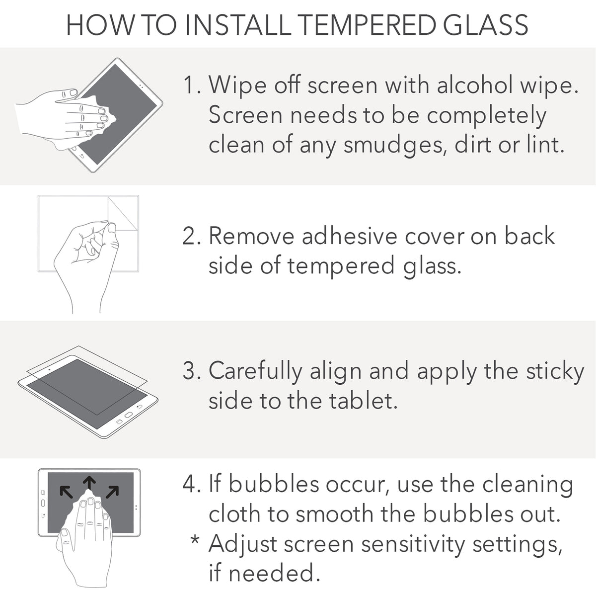 Tempered Glass - Shell Shock Samsung Tab A7 10.4" T500/T505  Super Anti-Impact Screen Protectors