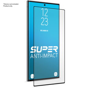 Tempered Glass - Shell Shock Samsung S23 Ultra Curve Coverage Super Anti-Impact (Compatible w/ Fingerprint ID) Phone SP