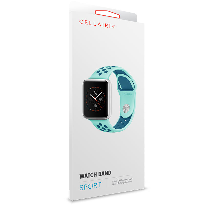 Apple Watch Band - Sport Silicone Teal/Dark Green 38/40/41mm Smart Watch