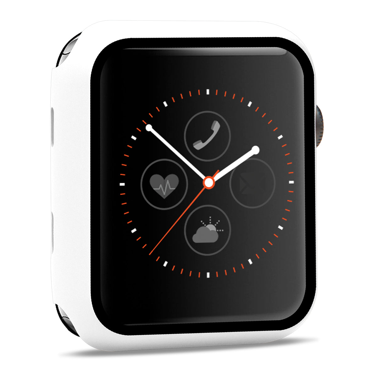 Apple Watch PC Bumper with Screen - Matte White 44mm Smart Watch