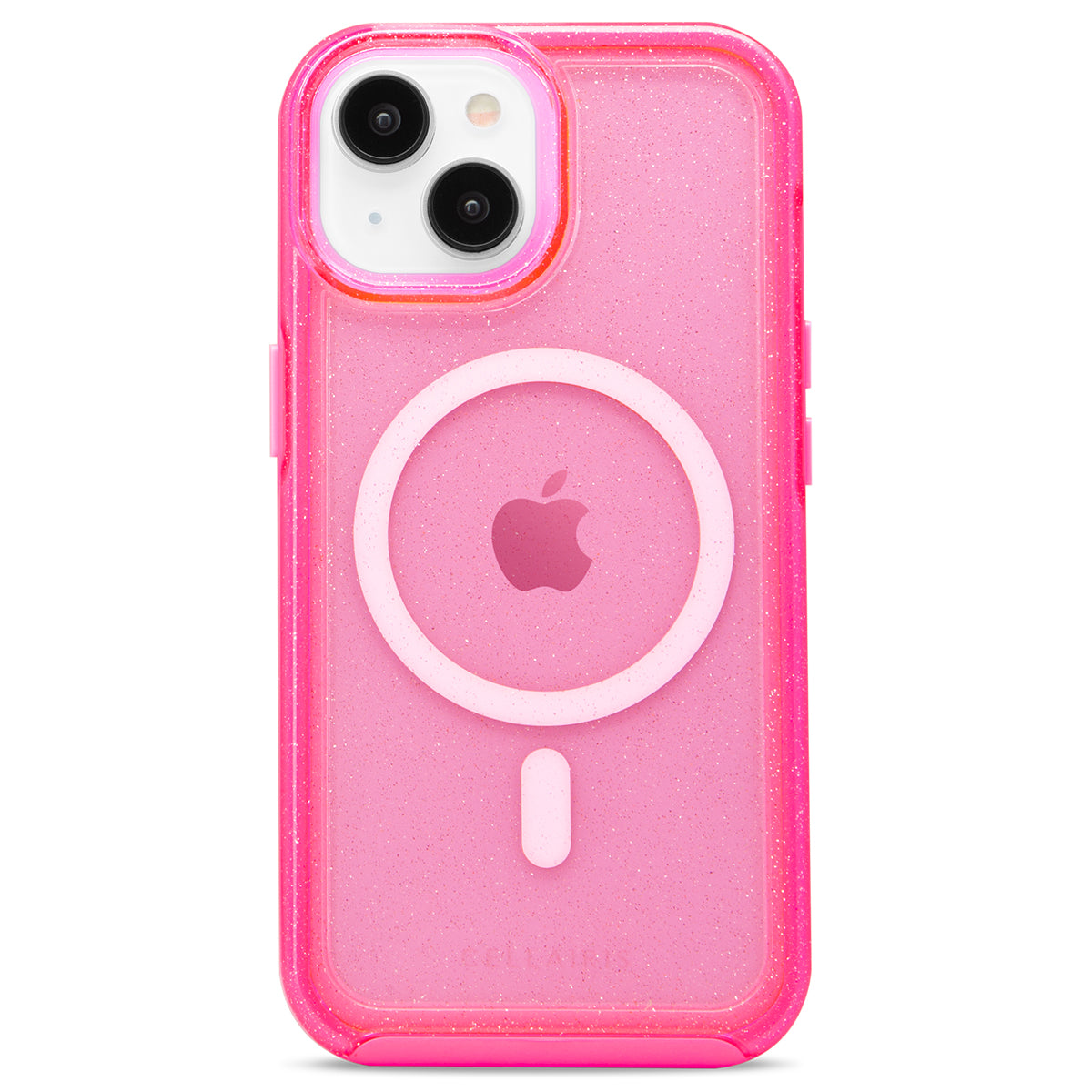 Hot pink glitter iPhone Case