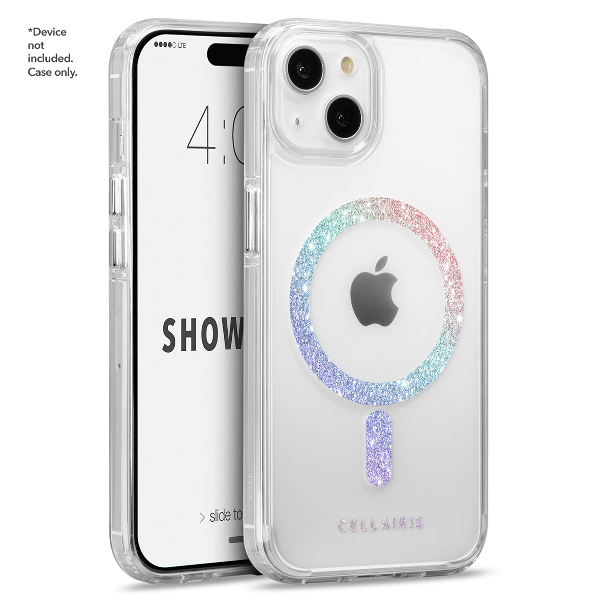 Showcase Slim Halo - Apple iPhone 15 Plus/ 14 Plus Rainbow Glitter w/ MagSafe Cases