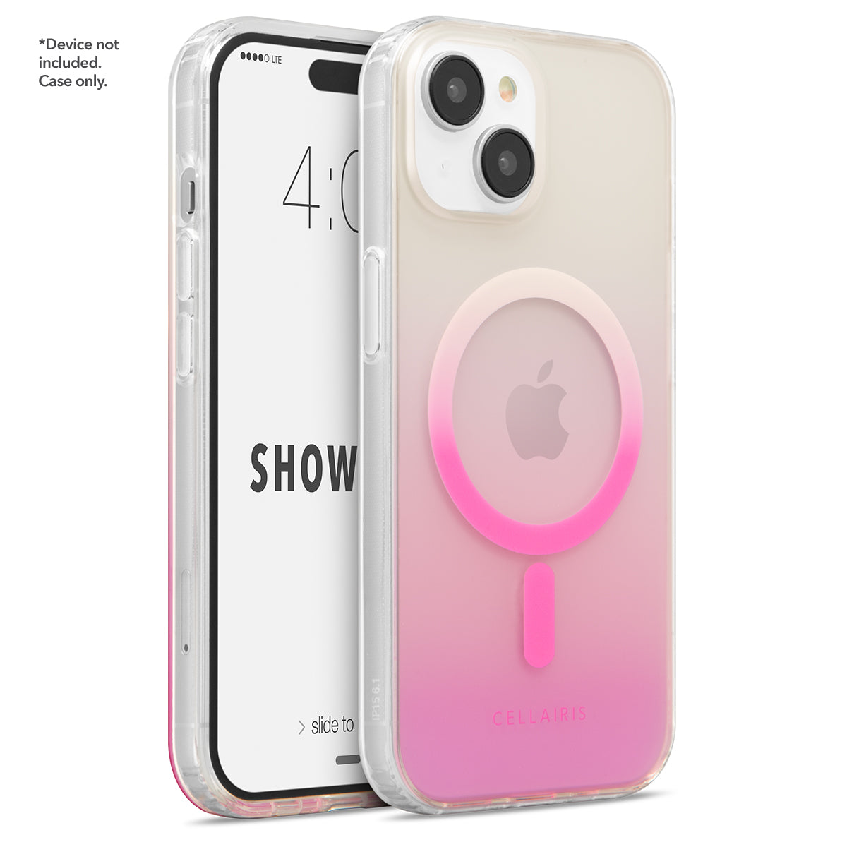 Showcase Slim Ombre - Apple iPhone 15/ 14 Pink w/ MagSafe Cases