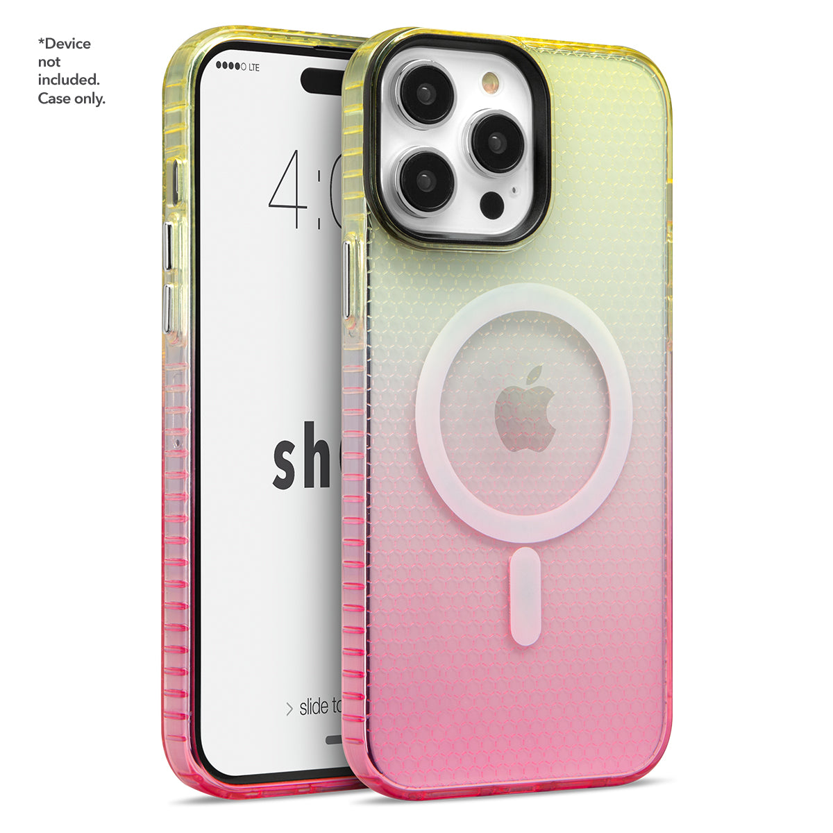 ShOx Ombre - Apple iPhone 15 Pro Golden Yellow/ Hot Pink w/ MagSafe Cases