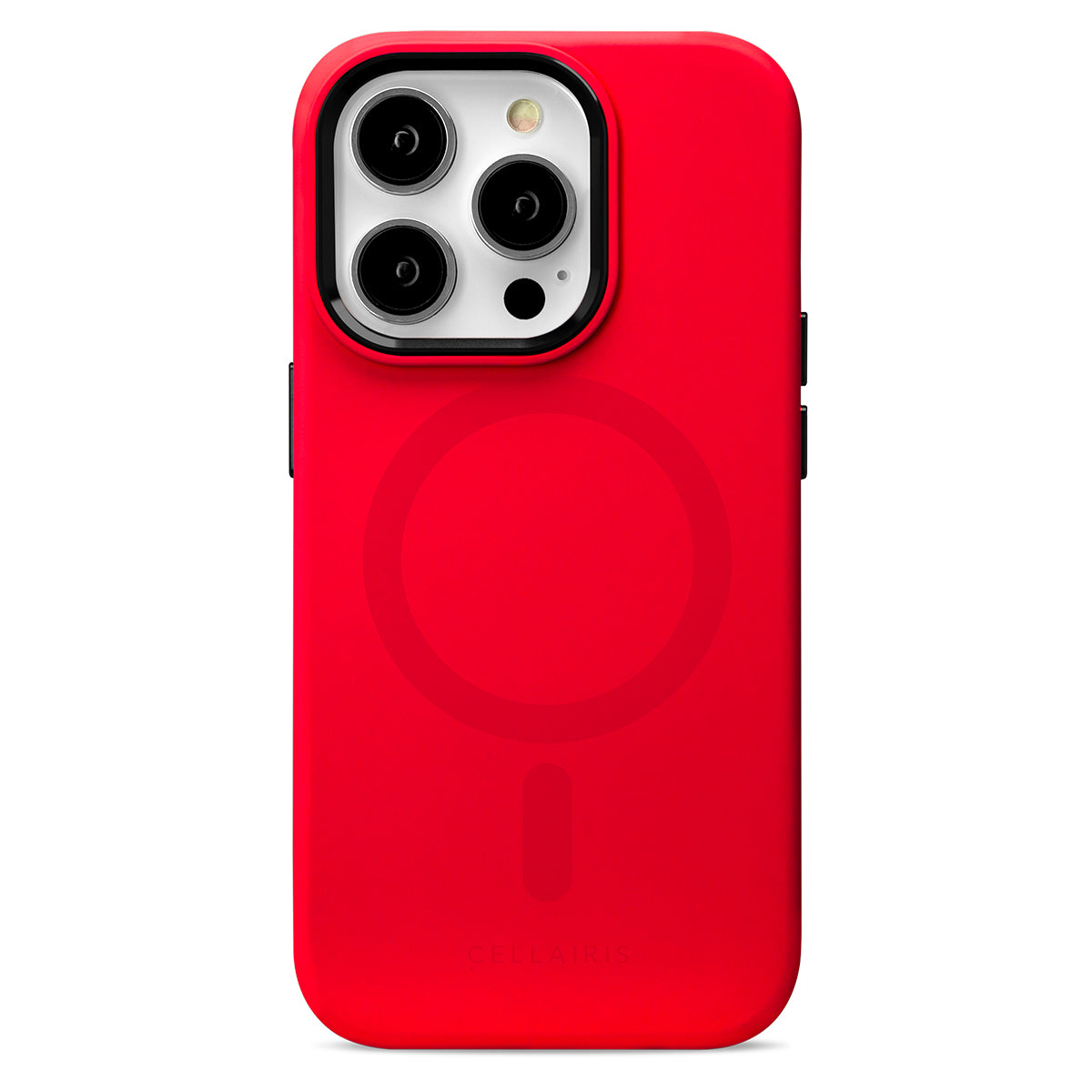 Puff Pastry - Apple iPhone 15 Pro Red Velvet w/ Black Metal Accents w/ MagSafe Cases
