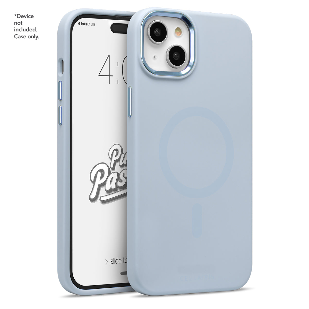 Puff Pastry - Apple iPhone 15 Plus Le Bleu Beignet w/ Metal Accents w/ MagSafe Cases