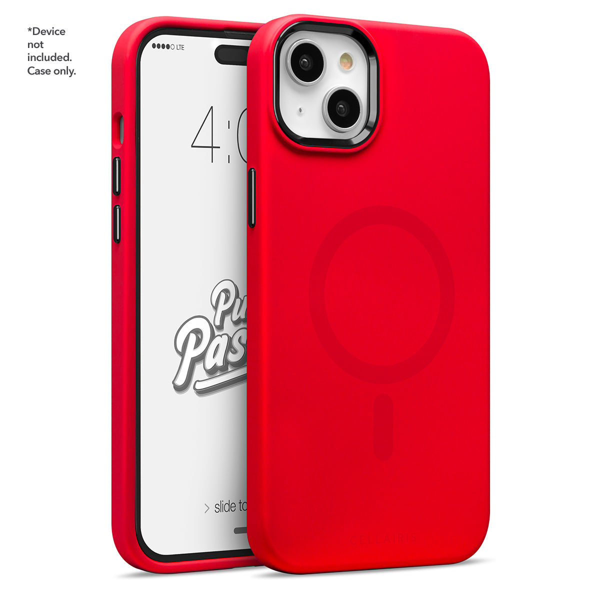 Puff Pastry - Apple iPhone 15 Plus Red Velvet w/ Black Metal Accents w/ MagSafe Cases