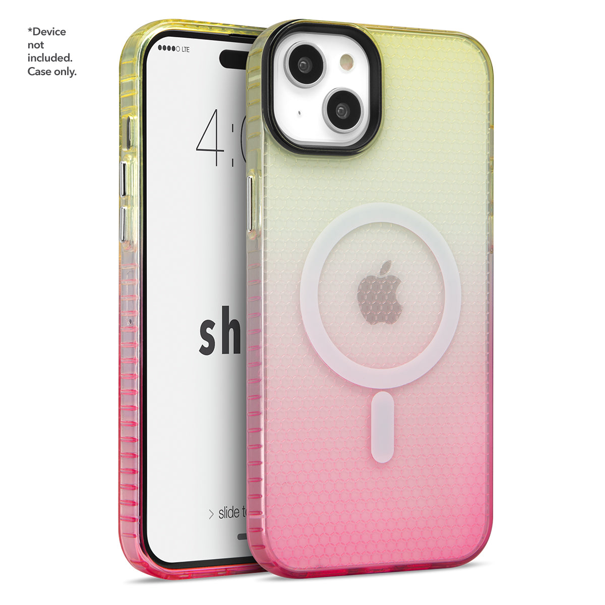 ShOx Ombre - Apple iPhone 15 Golden Yellow/ Hot Pink w/ MagSafe Cases