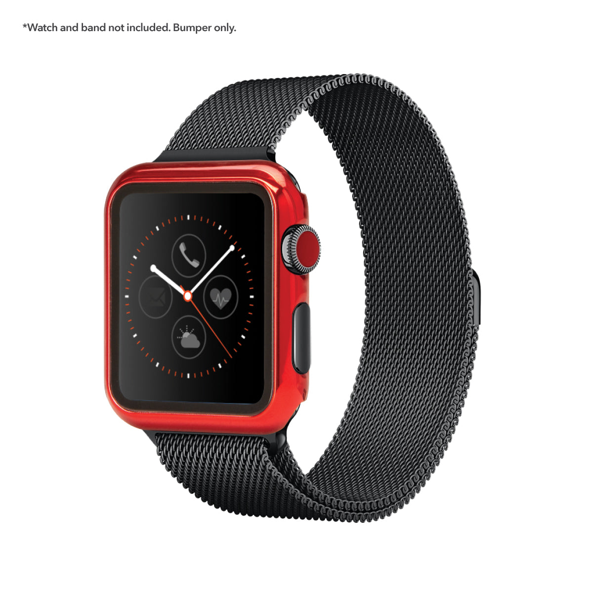 Apple Watch PC Bumper with Screen - Gloss Red 42mm Smart Watch