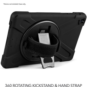 Rapture Rugged - Samsung Tab A7 10.4" T500/T505 w/ Kickstand & Hand Strap Black Tablet Cases