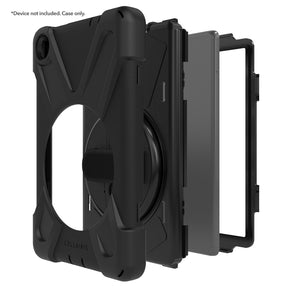 Rapture Rugged - Lenovo Tab M8 HD TB-8505 w/ Kickstand & Hand Strap Black Tablet Cases