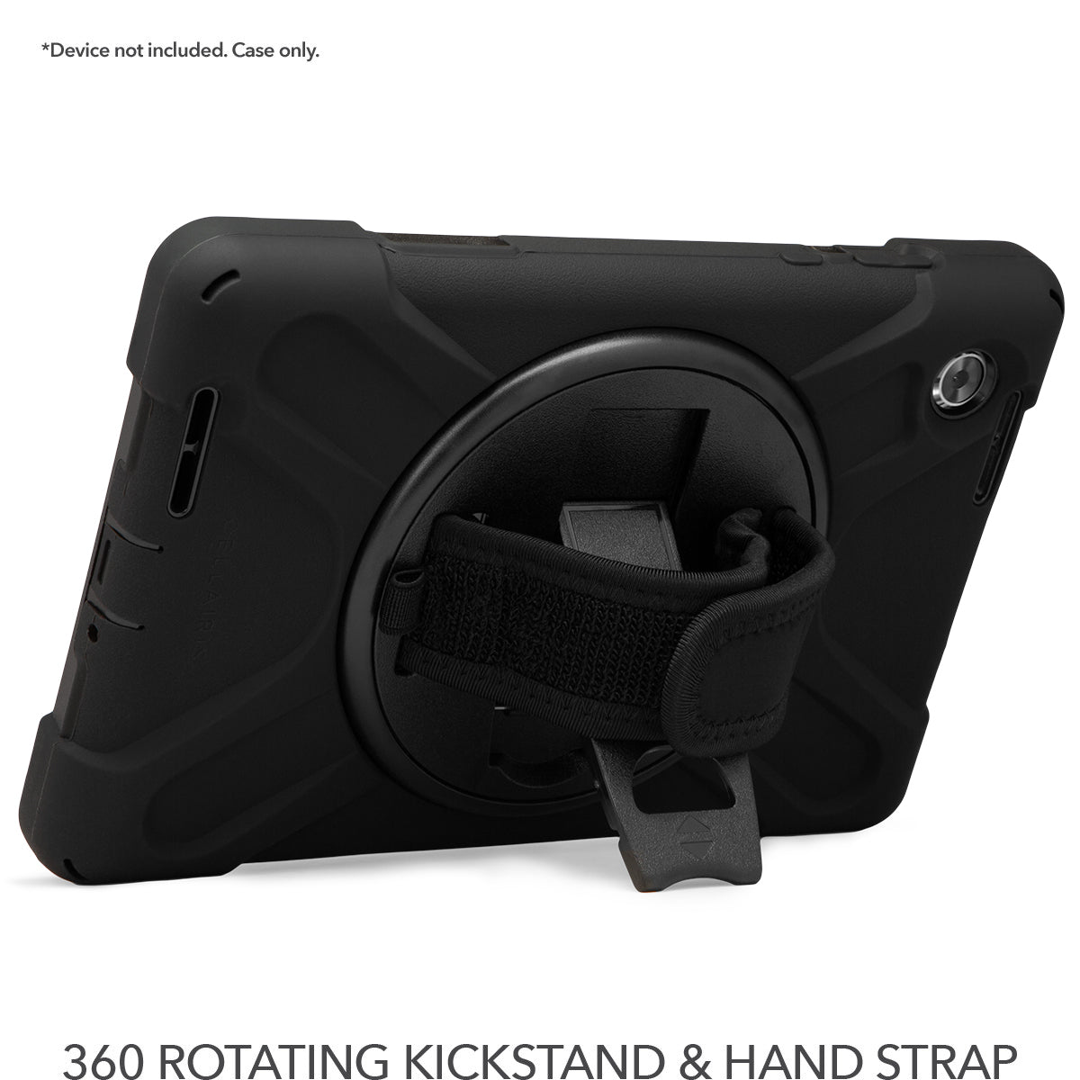 Rapture Rugged - Lenovo Tab M8 Gen 4 w/ Kickstand & Hand Strap Black Tablet Cases