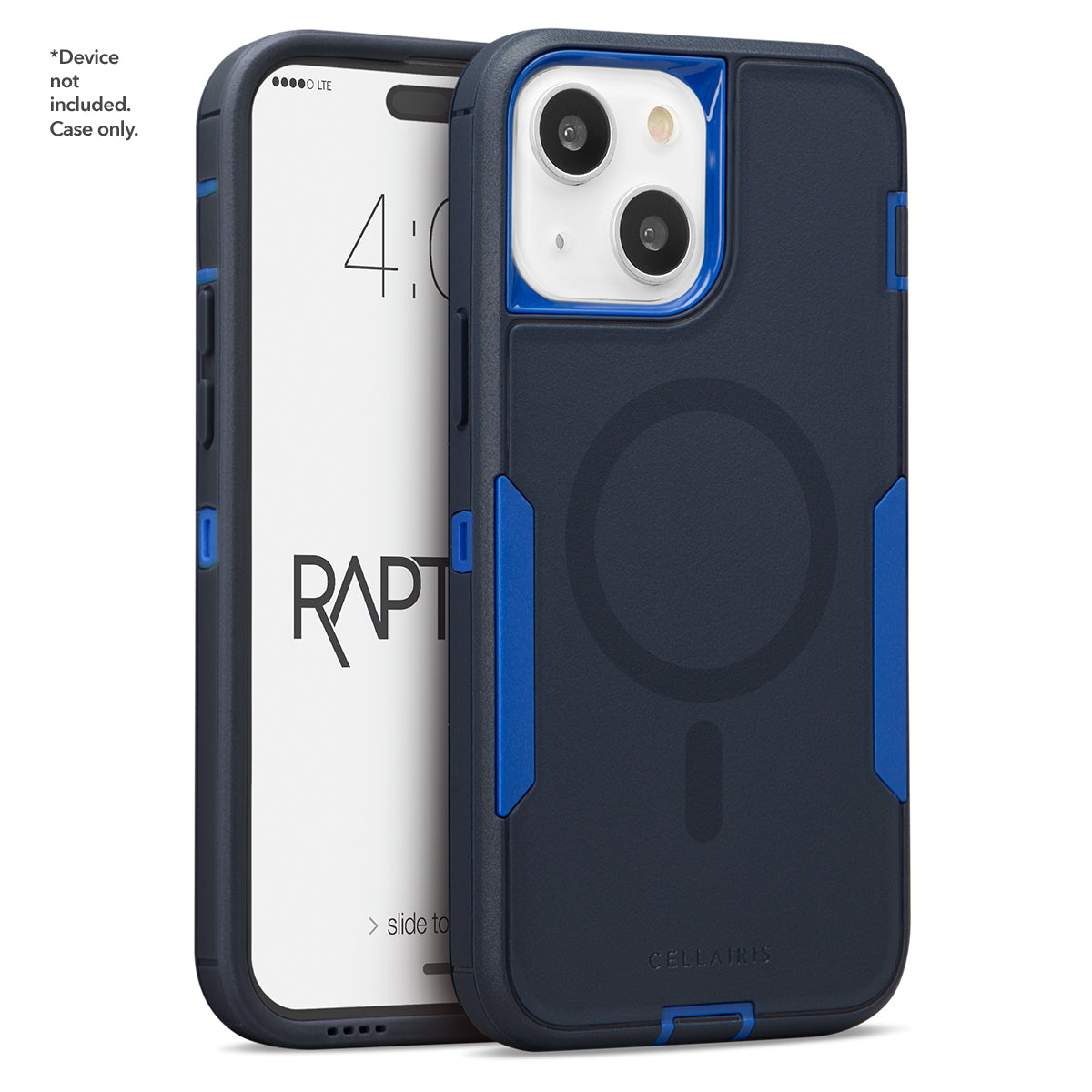 Rapture Rugged - Apple iPhone 15 Navy Blue w/ Blue w/ MagSafe Cases