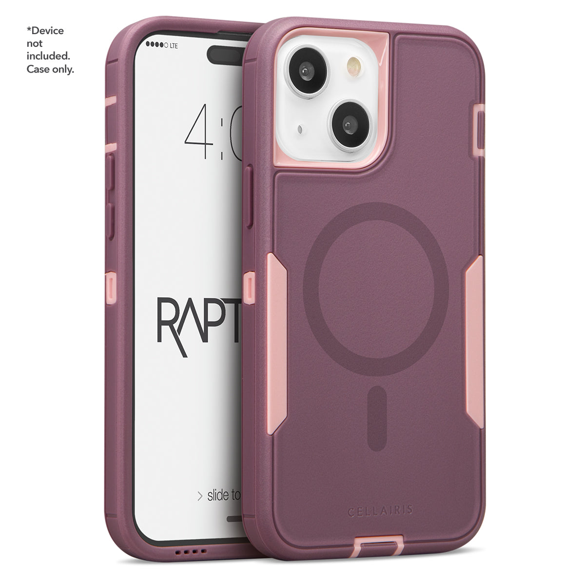 Rapture Rugged - Apple iPhone 15 Plus/ 14 Plus Rose/ Mulberry w/ MagSafe Cases