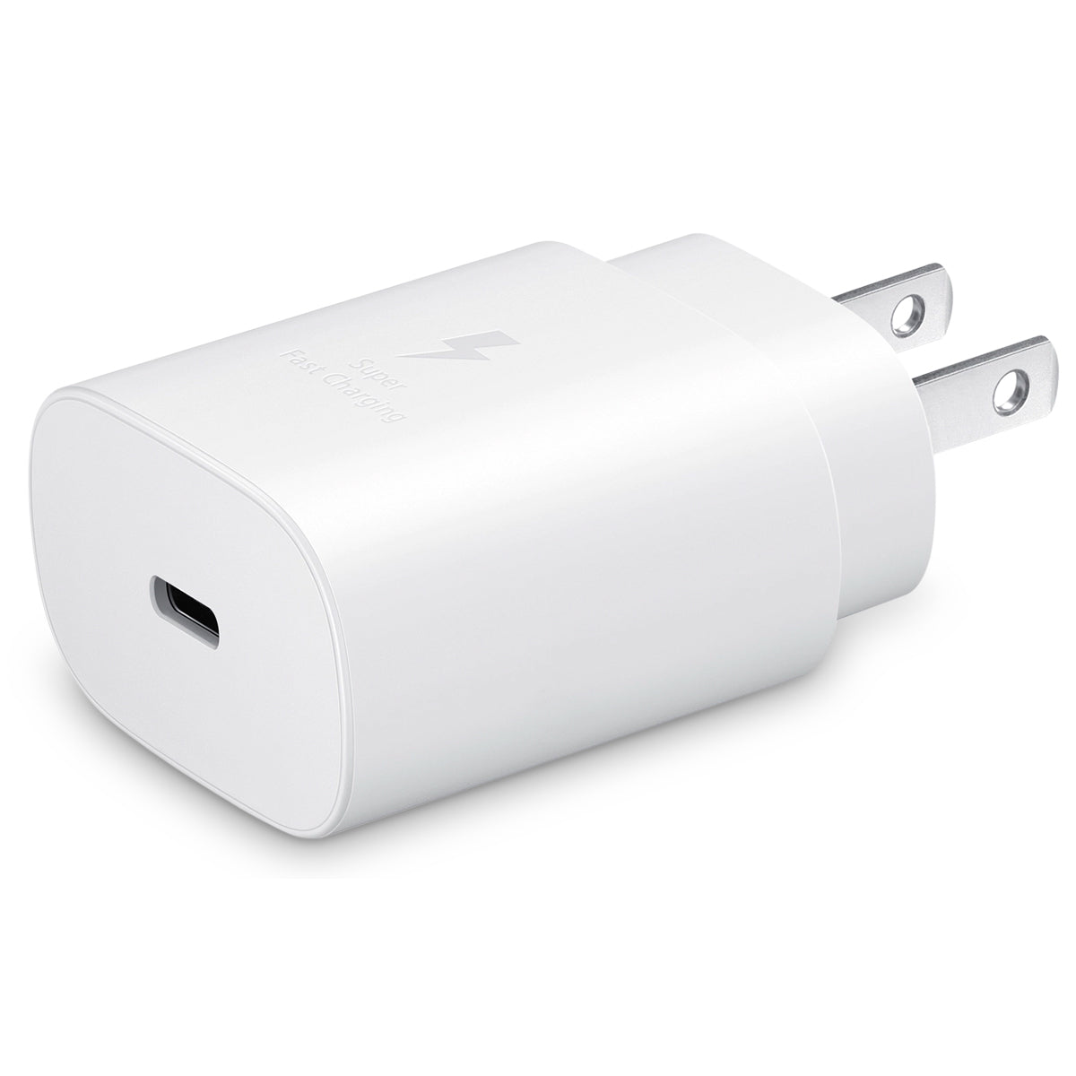 Wall Adapter - Single Samsung OEM USB-C 3.0A 25W White (Bulk) Wall Chargers