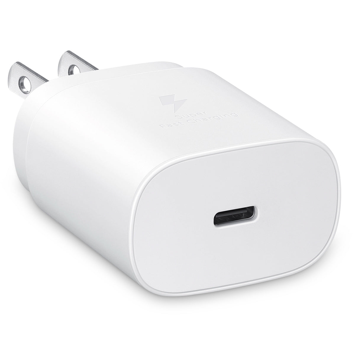 Wall Adapter - Single Samsung OEM USB-C 3.0A 25W White (Bulk) Wall Chargers
