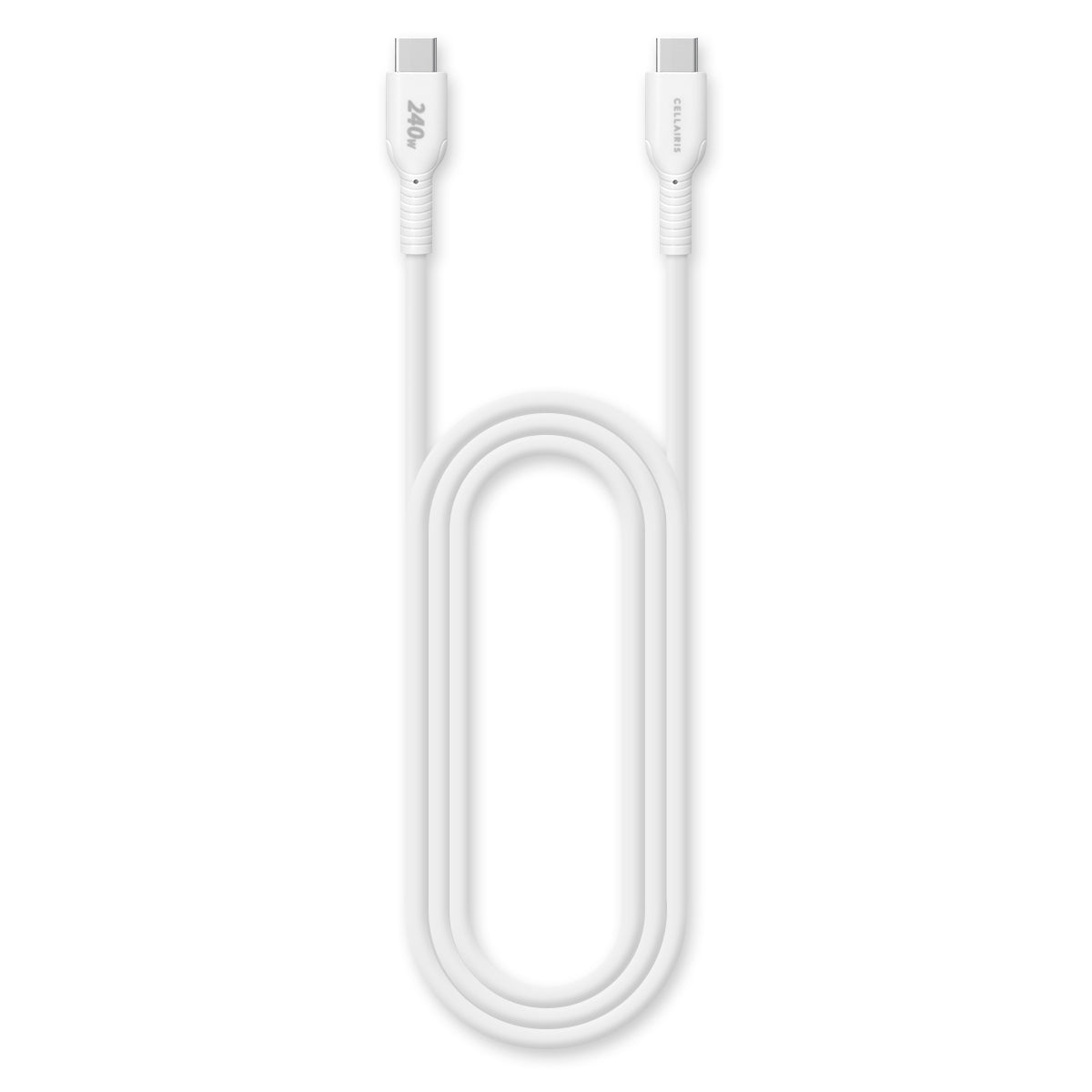 Macbook & Laptop Charger Single USB-C 140W w/ 6ft USB-C Cable White Wall Chargers