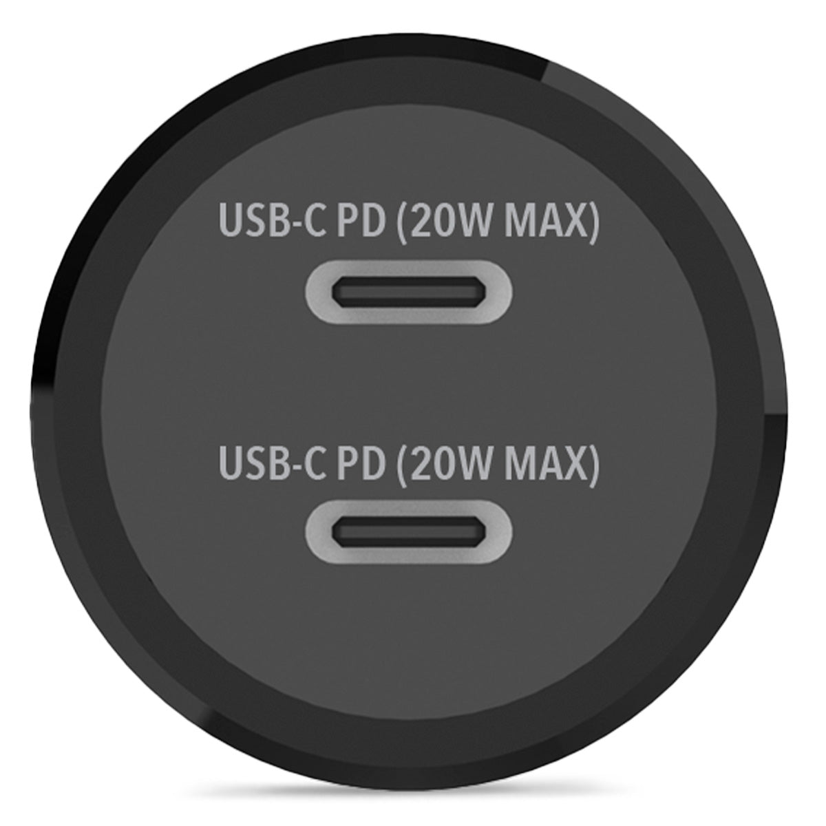 Cellairis Car Charger - Dual USB-C + USB-C 40W Black Power