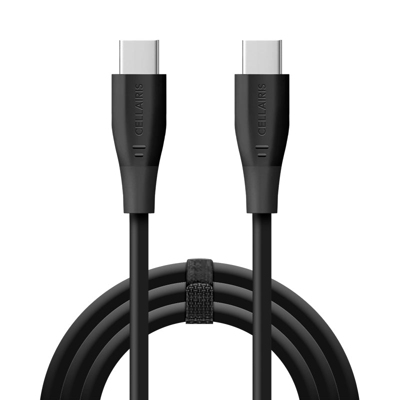 Charge Cable - 6FT USB-C to USB-C TPE Black Cables