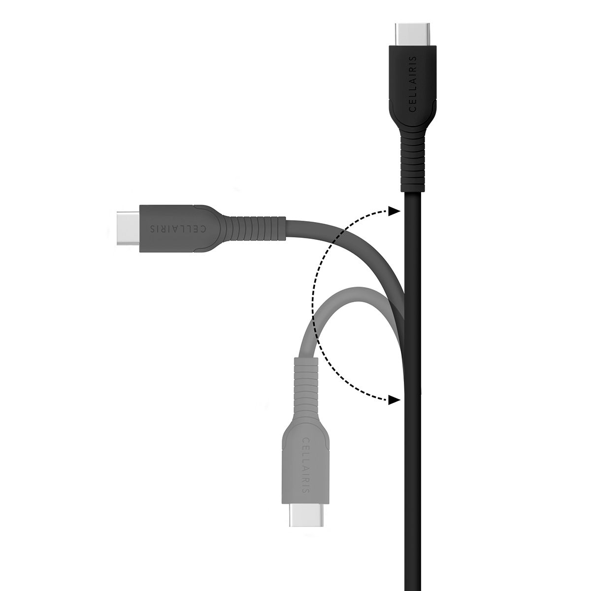 Charge Cable - 3FT USB-C to USB-A 18W Black Power