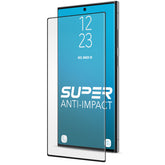 Tempered Glass - Shell Shock Samsung S23 Ultra Curve Coverage Super Anti-Impact (Compatible w/ Fingerprint ID) Phone SP