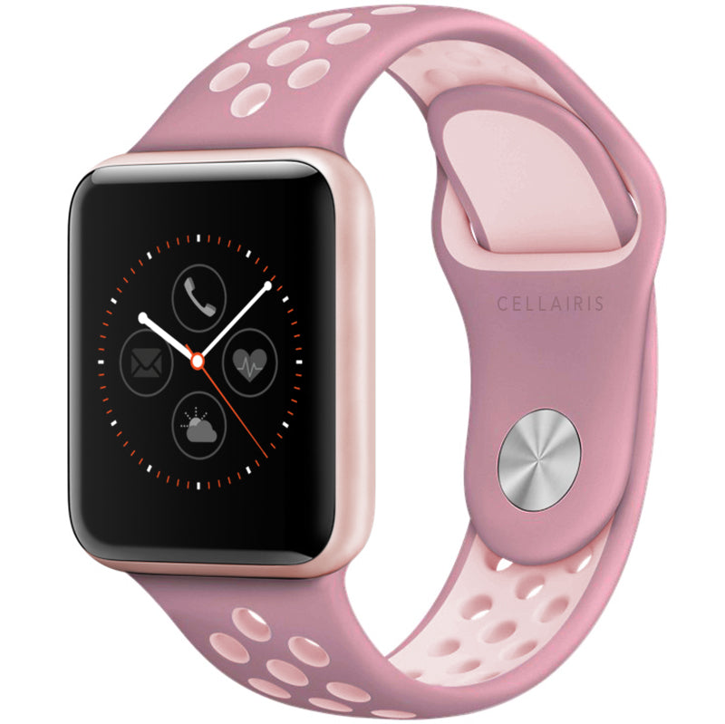 Apple Watch Band - Sport Silicone Purple/Soft Pink 38/40/41mm Smart Watch