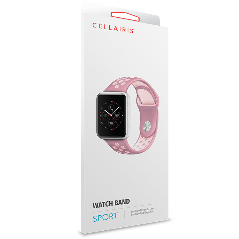 Apple Watch Band - Sport Silicone Purple/Soft Pink 38/40/41mm Smart Watch
