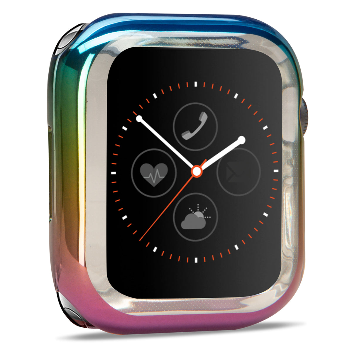 Apple Watch TPU Bumper with Screen - Rainbow Gloss 44mm Smart Watch