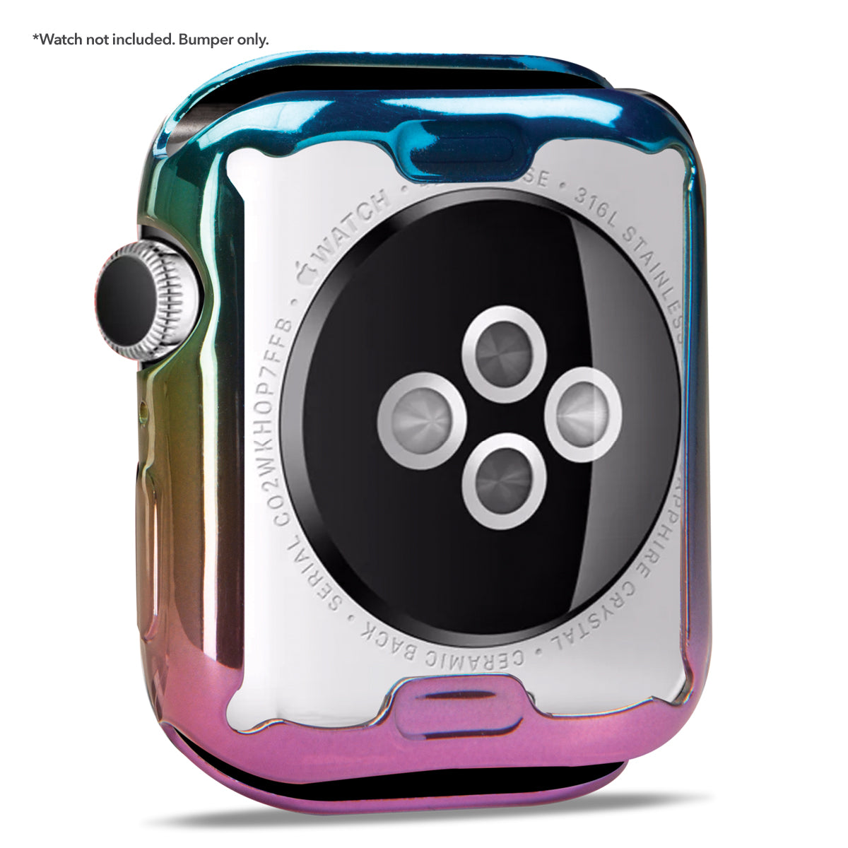 Apple Watch TPU Bumper with Screen - Rainbow Gloss 44mm Smart Watch