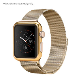 Apple Watch PC Bumper with Screen - Gloss Gold 44mm Smart Watch
