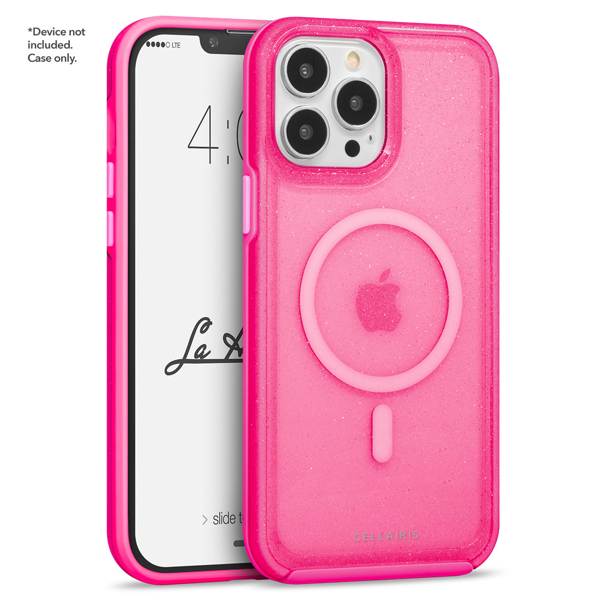 Cellairis La Hornet Glitter - Apple iPhone 14 Pro Max/ 13 Pro Max Hot Pink w/ MagSafe Phone Case