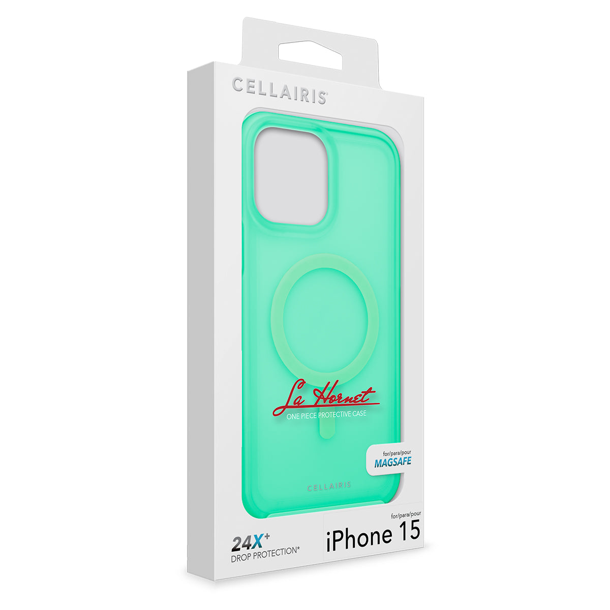 La Hornet - iPhone 15 / iPhone 14 Turquoise Matte w/ MagSafe Case