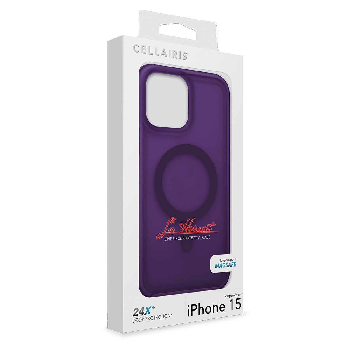 La Hornet - iPhone 15 / iPhone 14 Eggplant Matte w/ MagSafe Case