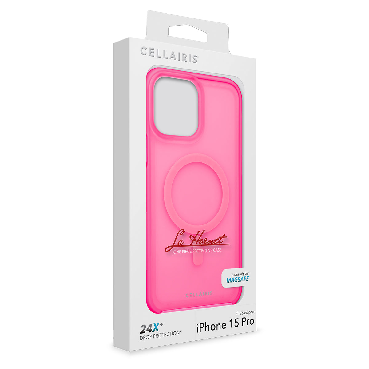 La Hornet - iPhone 15 Pro Hot Pink Matte w/ MagSafe Case