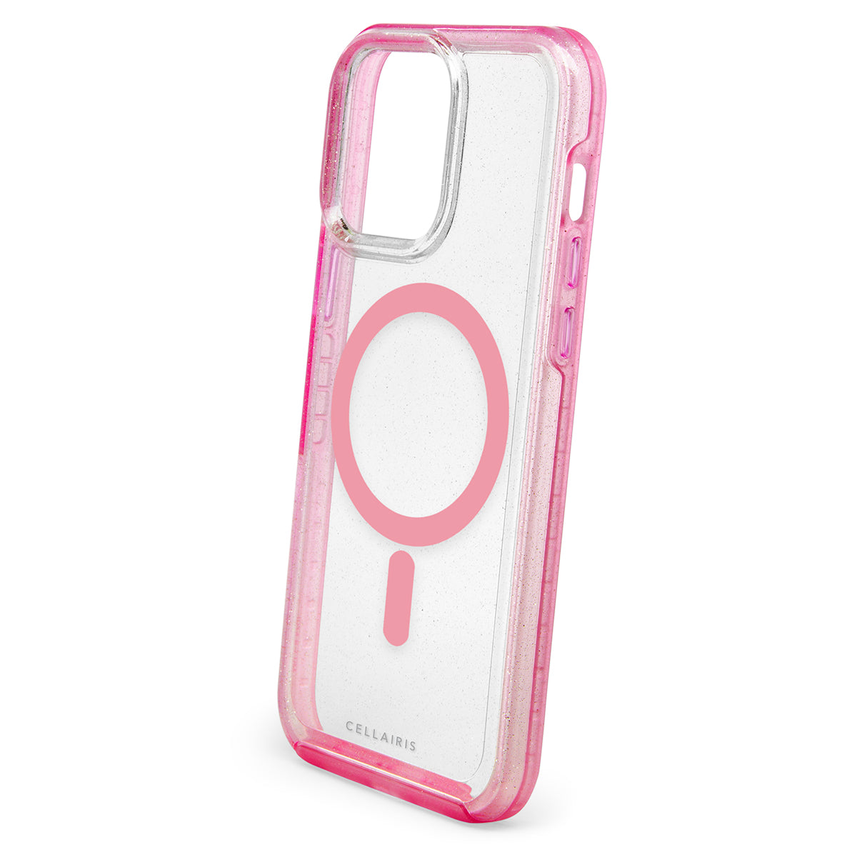 La Hornet - iPhone 15 Plus / iPhone 14 Plus Clear Hot Pink Glitter w/ MagSafe Case