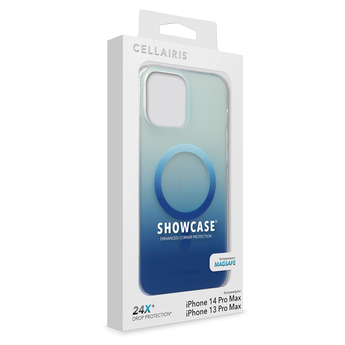 Cellairis Showcase Slim Ombre - Apple iPhone 14 Pro Max/ 13 Pro Max Navy Blue w/ MagSafe Phone Case