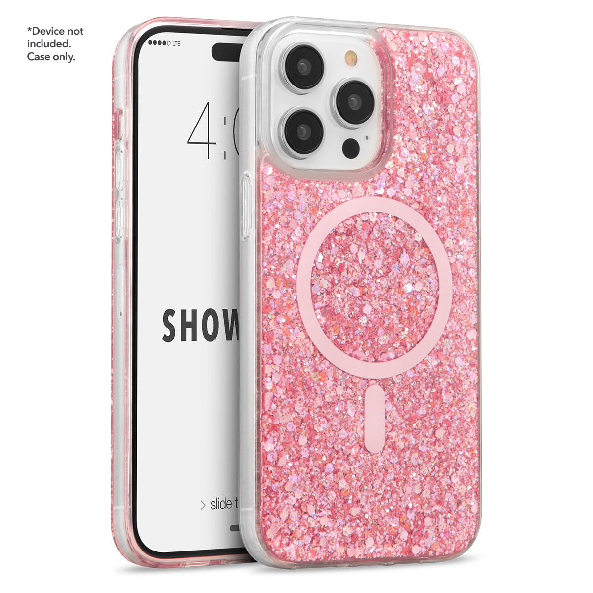 Showcase Slim Glam - iPhone 14 Pro Max/ 13 Pro Max Baby Pink w/ MagSafe Phone Case