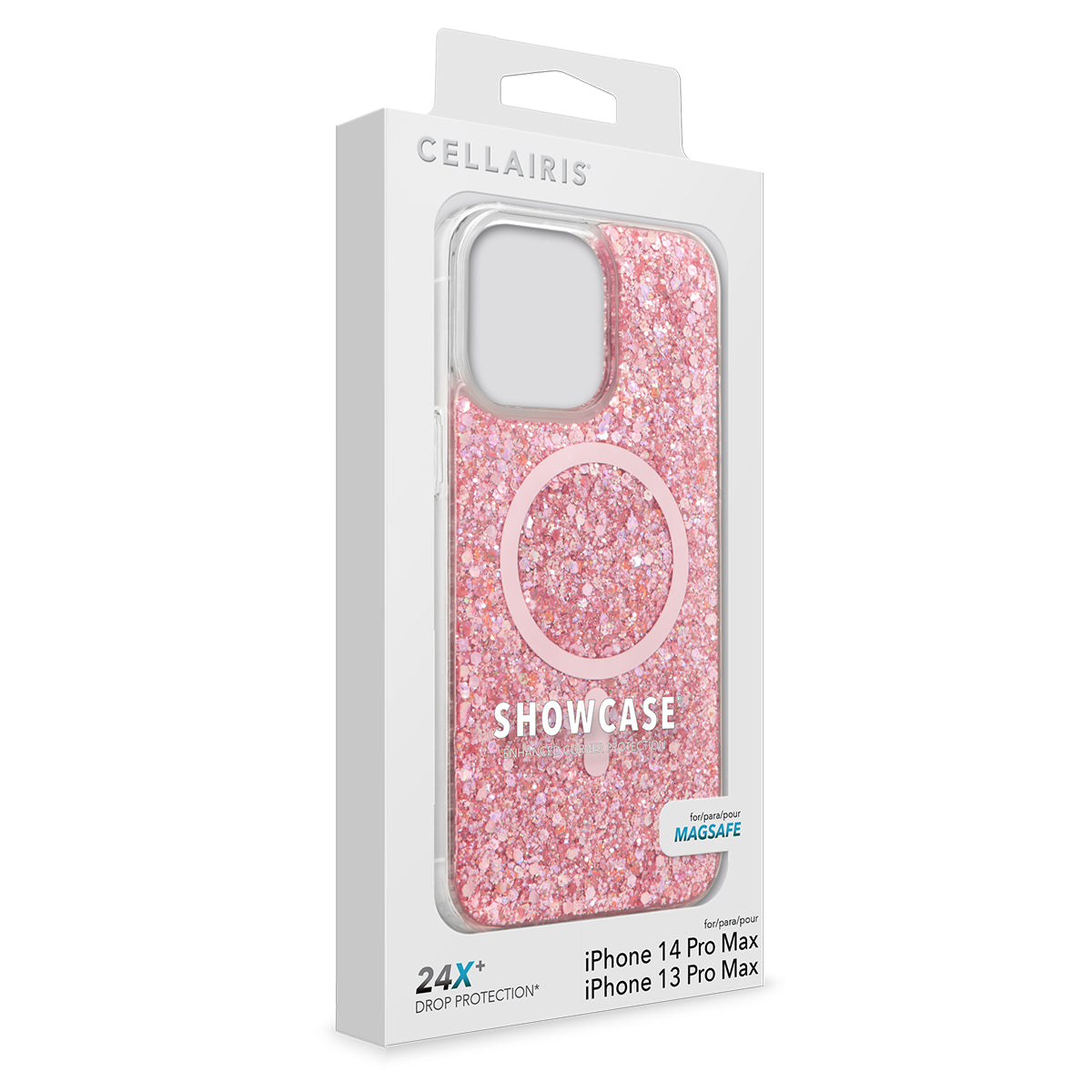 Showcase Glam - iPhone 14 Pro Max/ iPhone 13 Pro Max Baby Pink w/ MagSafe Phone Case