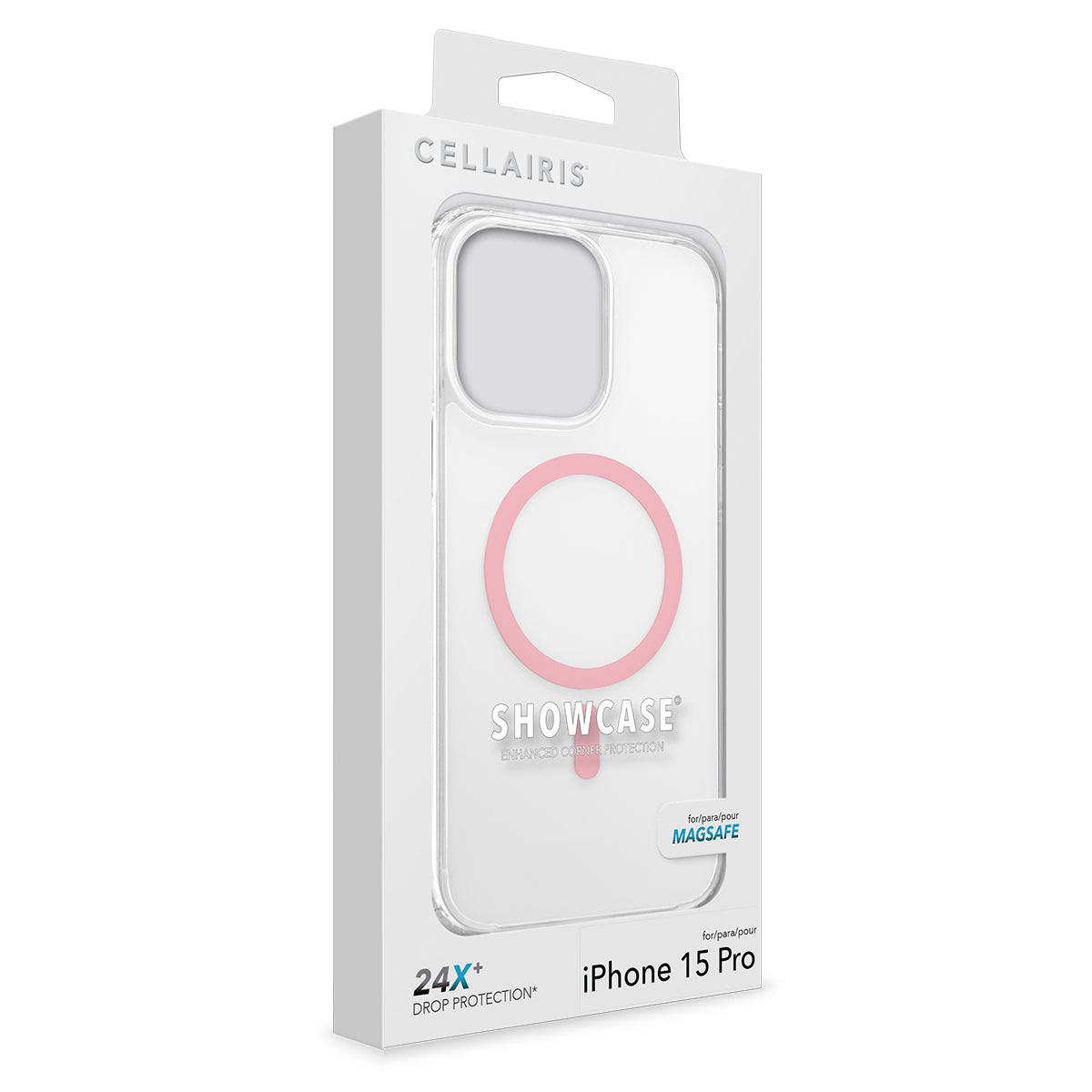 Showcase Slim Halo - iPhone 15 Pro Pink w/ MagSafe Cases