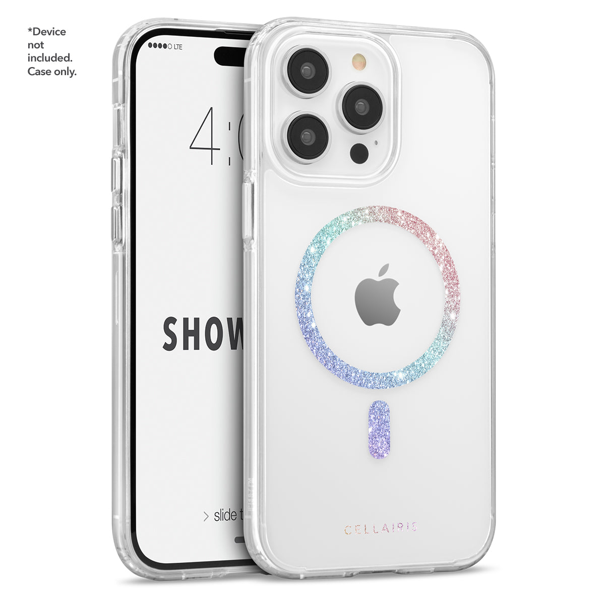 Showcase Slim Halo - Apple iPhone 15 Pro Rainbow Glitter w/ MagSafe Cases
