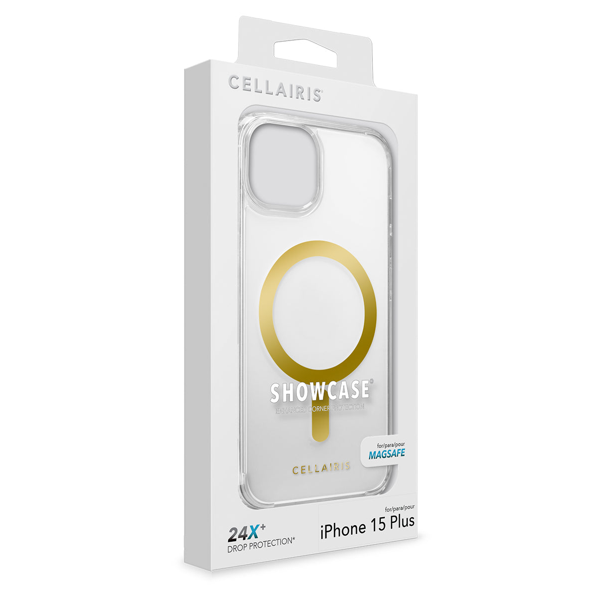 Showcase Slim Halo - iPhone 15 Plus Gold w/ MagSafe Cases