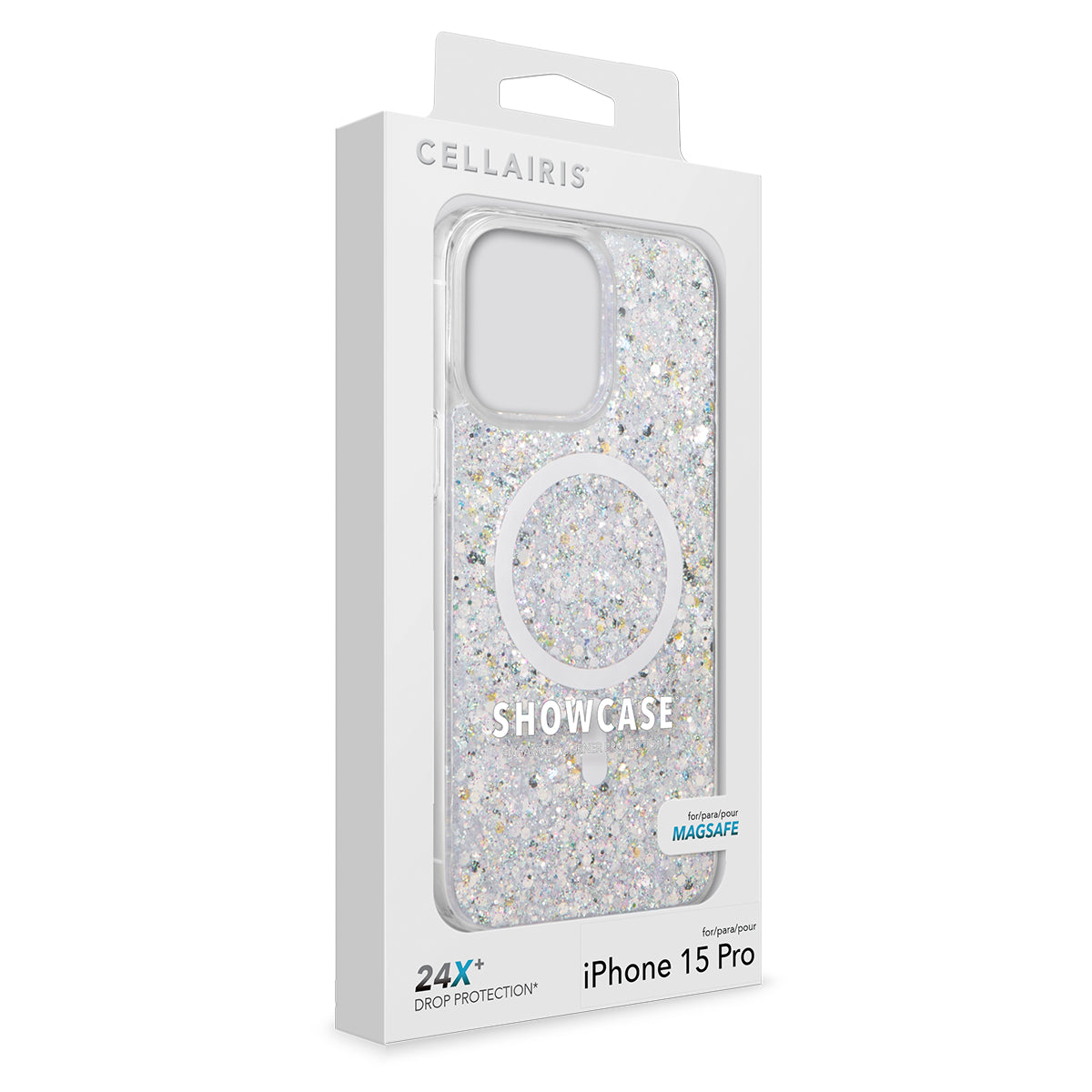Showcase Slim Glam - iPhone 15 Pro Silver w/ MagSafe Cases