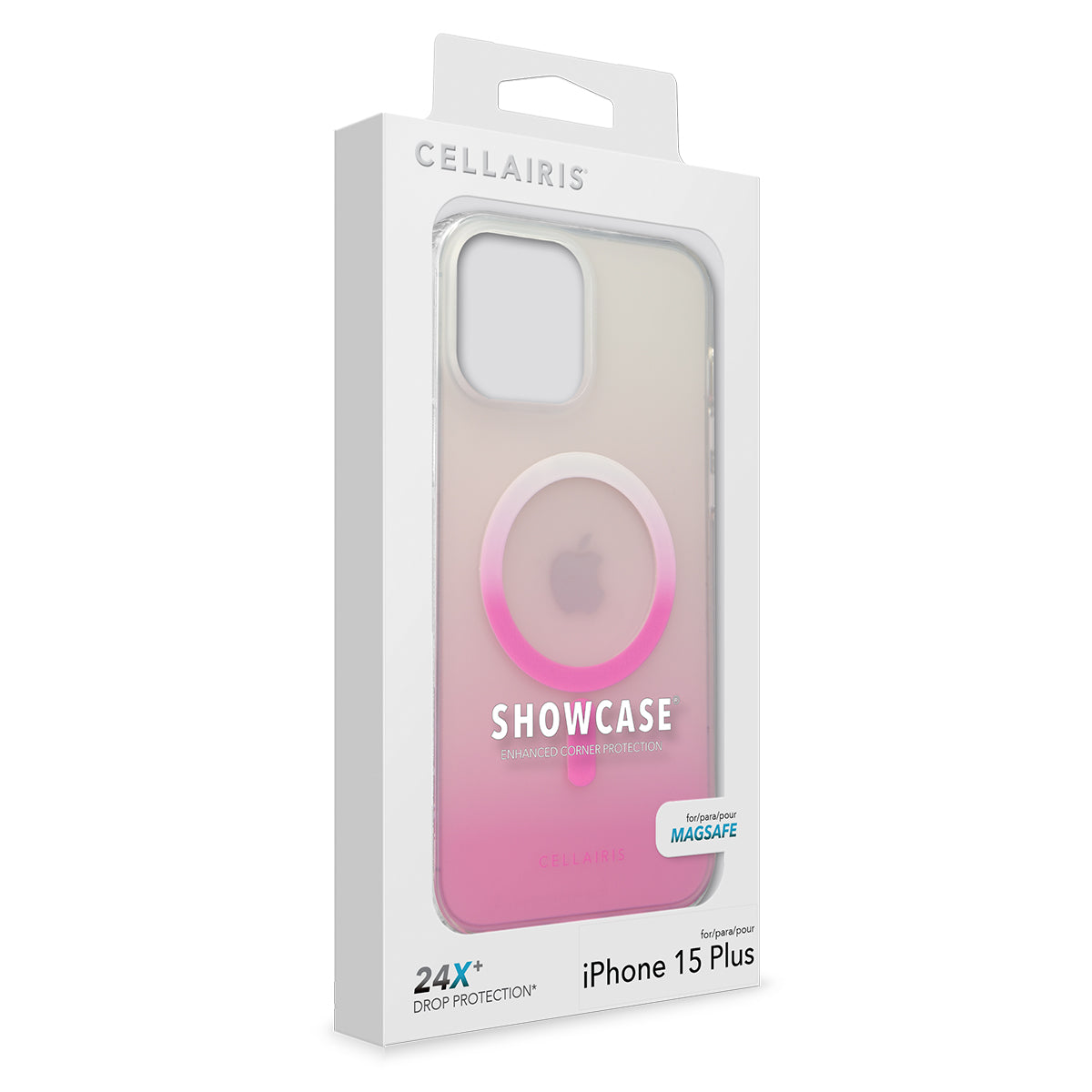 Showcase Slim Ombre - iPhone 15 Plus/ 14 Plus Pink w/ MagSafe Cases