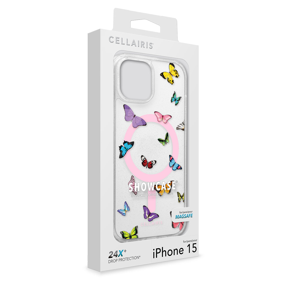 Showcase - iPhone 15/ 14 Happy Day Glitter w/ MagSafe Case