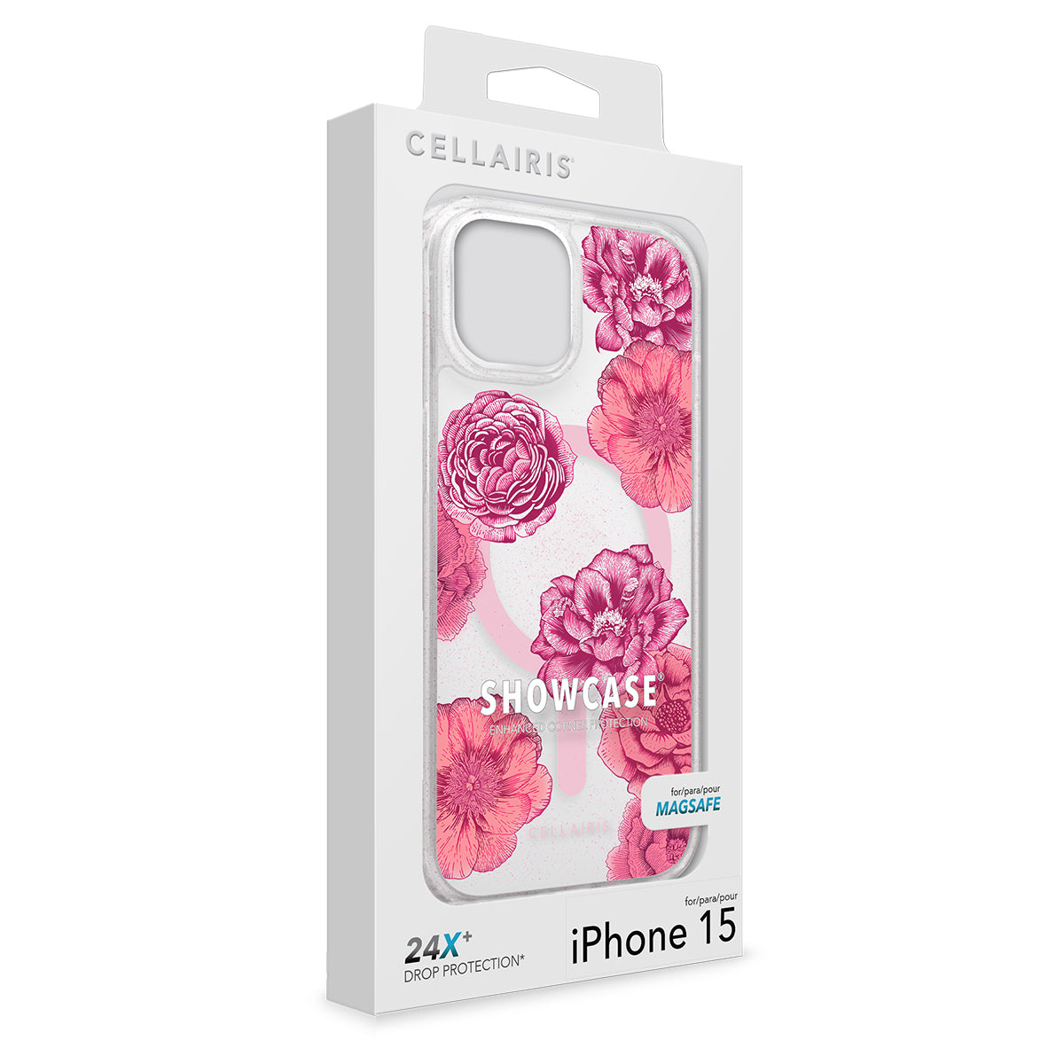 Showcase Prints - iPhone 15/ iPhone 14 Peonies w/ MagSafe Case