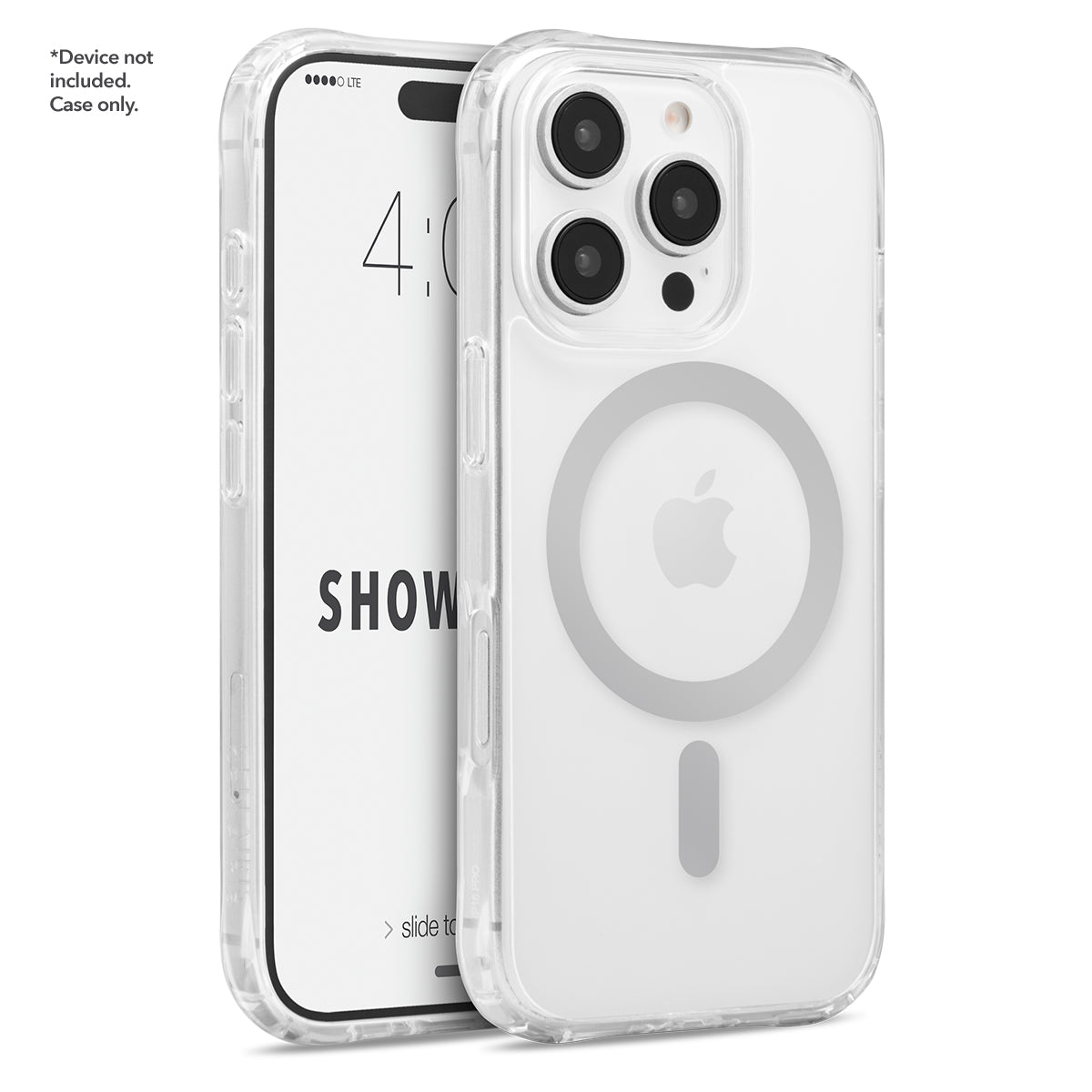 Showcase Halo - iPhone 16 Pro w/ Silver MagSafe Clear Case