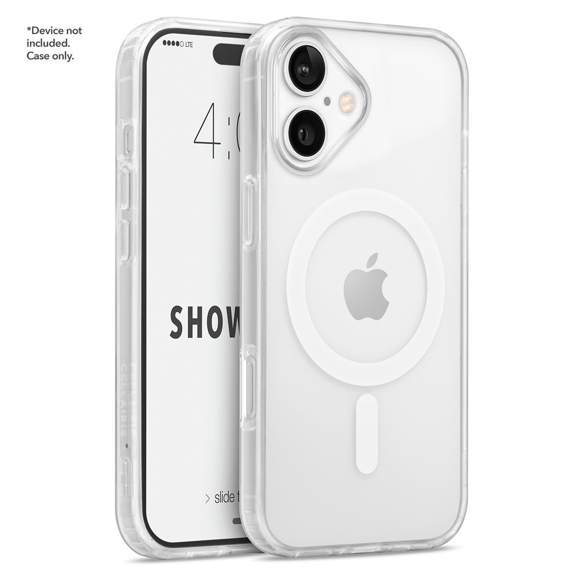 Showcase Halo - iPhone 16 Plus w/ White MagSafe Clear Case Case