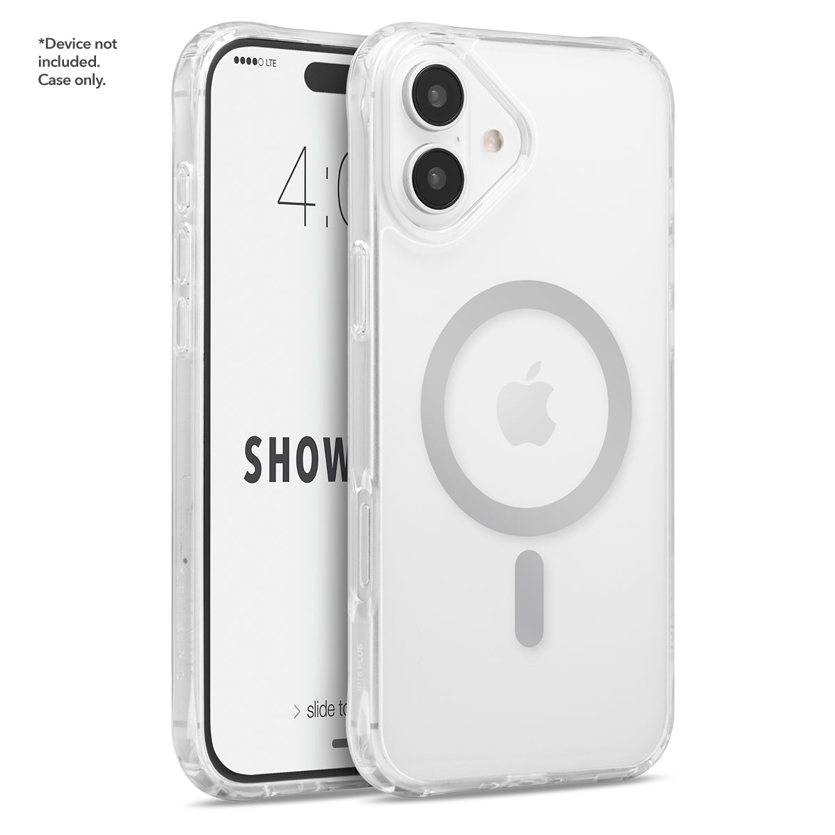 Showcase Halo - iPhone 16 Plus w/ Silver MagSafe Clear Case