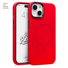 Puff Pastry - iPhone 15 Red Velvet w/ Black Metal Accents w/ MagSafe Cases